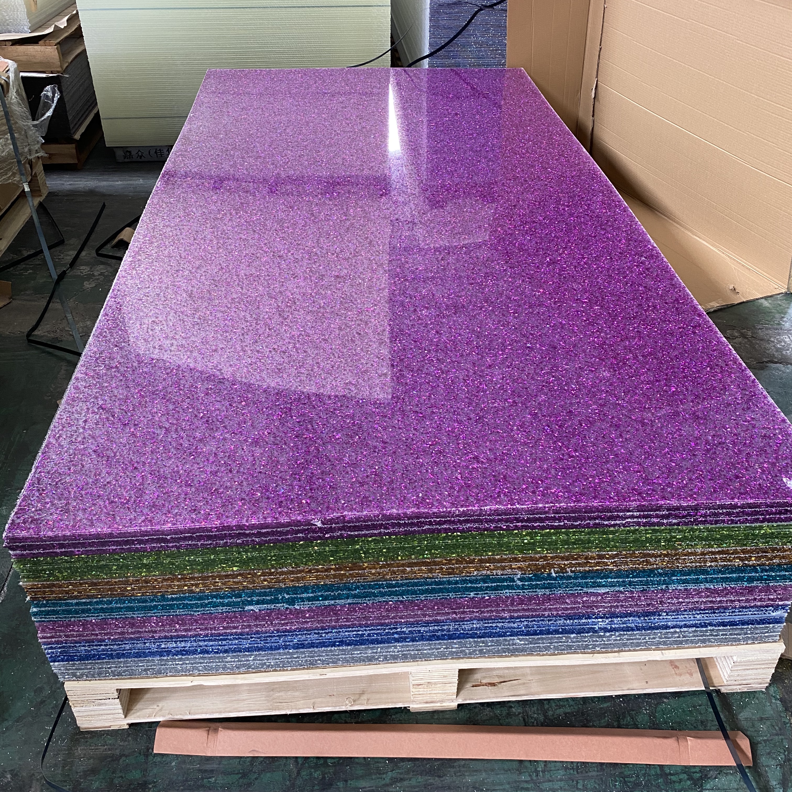 Acrylic Patterned Sheet - Purple